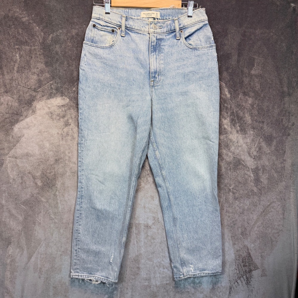 Abercrombie & Fitch 90s Straight Ultra High Rise Jeans Womens 29/8XS Light Wash